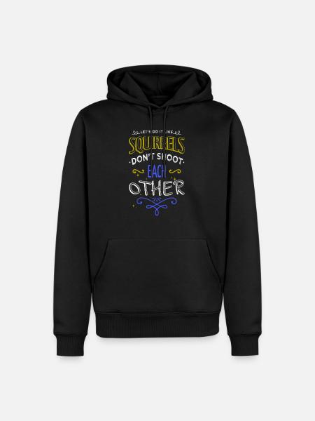 Anti War Disarmament Peace Symbol Bird - Men’s Premium Organic Hoodie - black