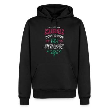 present idea funny happy bday fun funny sayings - Männer Premium Bio Hoodie - Schwarz - Vorne - Nico (187cm)