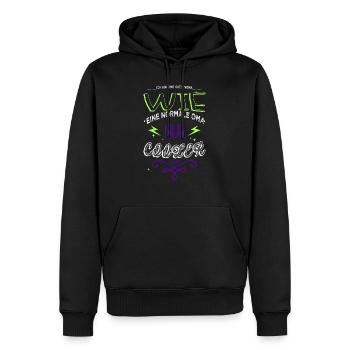 humor geburtstagsgeschenkidee lustig statement - Männer Premium Bio Hoodie - Schwarz - Vorne - Nico (187cm)