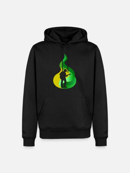 Guitar Bassist Basser - Men’s Premium Organic Hoodie - black