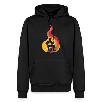 Banjo Gitarre Instrument - Männer Premium Bio Hoodie - Schwarz - Vorne - Nico (187cm)