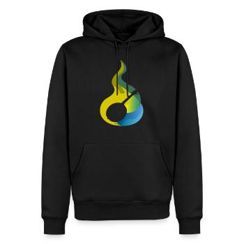 Countrymusic Ukulele Gitarre - Männer Premium Bio Hoodie - Schwarz - Vorne - Nico (187cm)