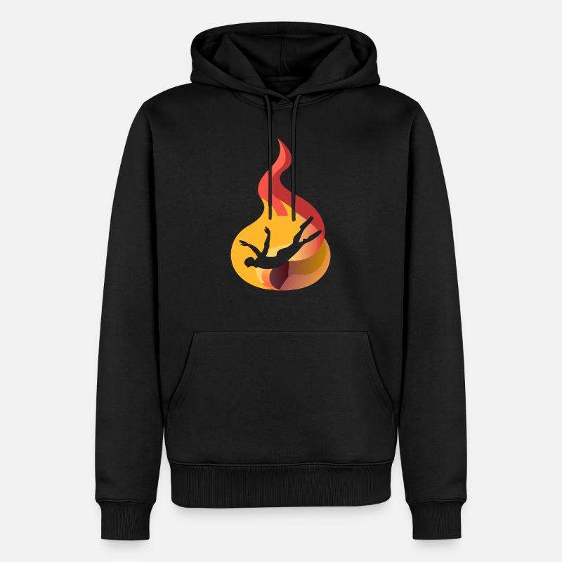 Natation Snorkeling - Sweat à capuche Premium bio Homme - noir
