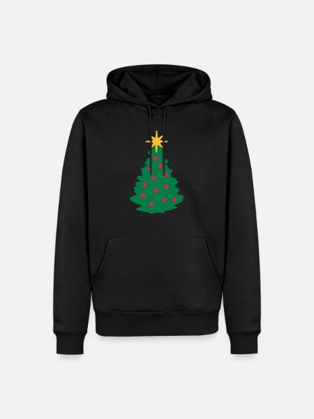 Christmas Tree - Men’s Premium Organic Hoodie - black