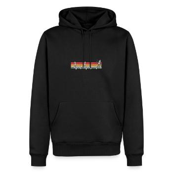 Bogenschießen Bogenschütze Bogensport - Männer Premium Bio Hoodie - Schwarz - Vorne - Nico (187cm)