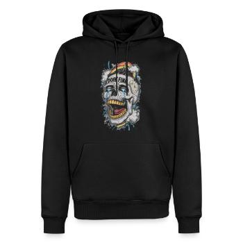 Doin Fine - Men’s Premium Organic Hoodie - black - Front - Nico (187cm)