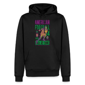 American Football - Männer Premium Bio Hoodie - Schwarz - Vorne - Nico (187cm)