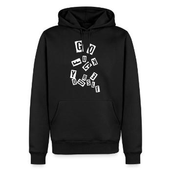 Freches Sprüche Go Fuck Yourself Fun Geschenk - Männer Premium Bio Hoodie - Schwarz - Vorne - Nico (187cm)
