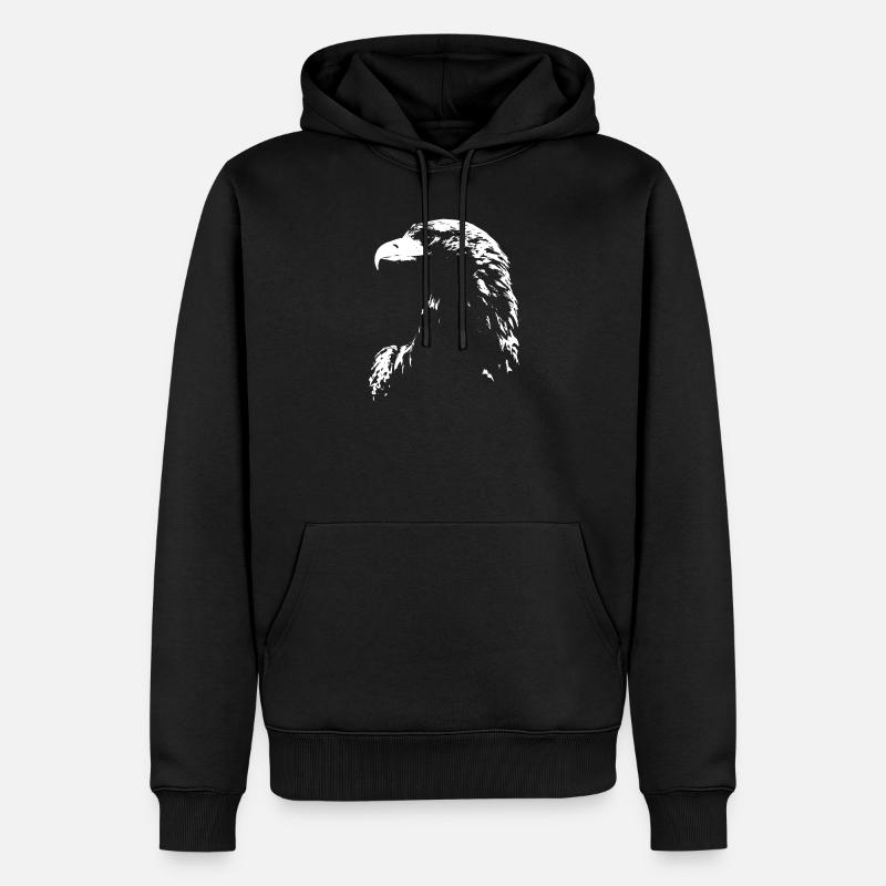 aigle - Sweat à capuche Premium bio Homme - noir