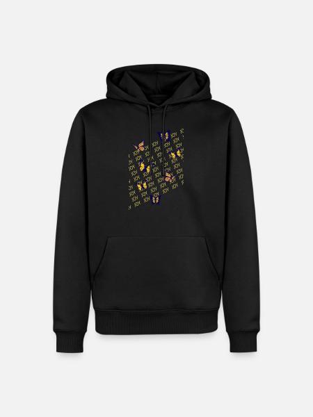 Butterflies, joy, lightness - Men’s Premium Organic Hoodie - black