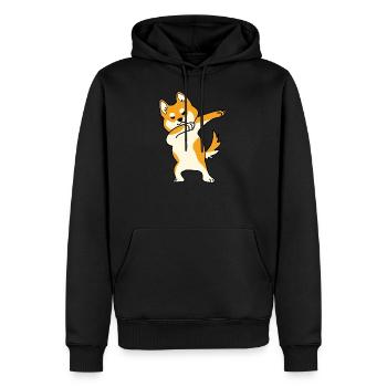 Chien Shiba Inu Cadeau De Danse Pour Chien - Sweat à capuche Premium bio Homme - noir - Devant - Nico (187cm)