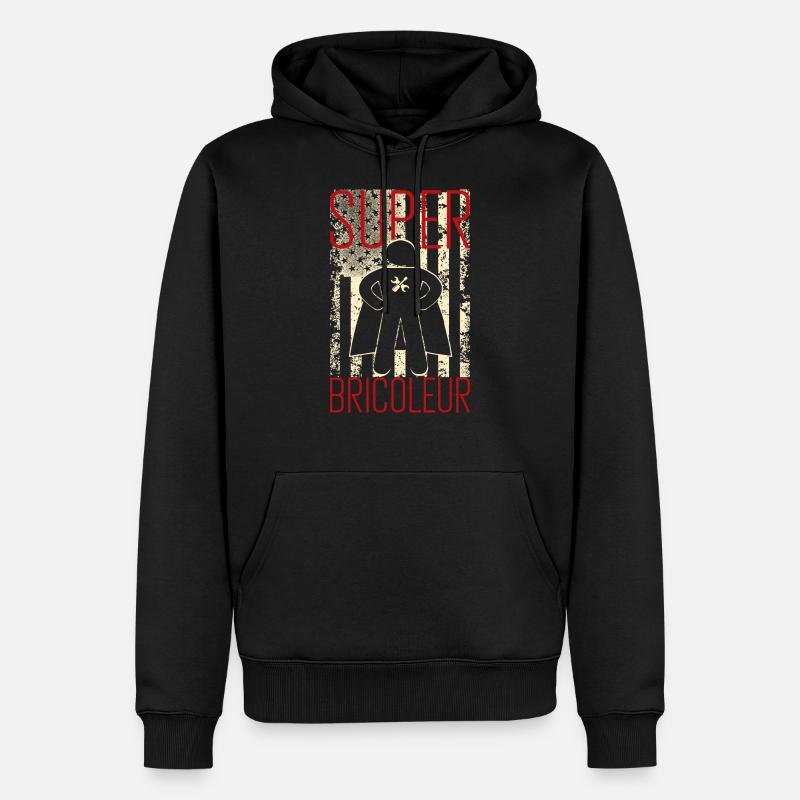 Super Handwerker - Männer Premium Bio Hoodie - Schwarz