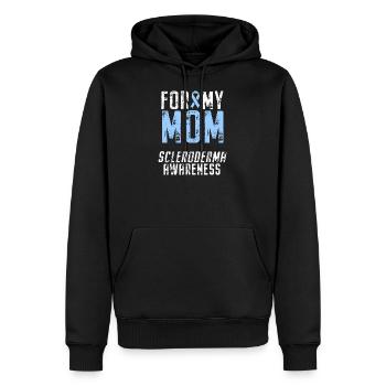 Scleroderma Bewusstsein Mom Band - Männer Premium Bio Hoodie - Schwarz - Vorne - Nico (187cm)