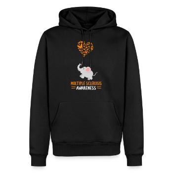 Multiple Sclerosis Awareness - Männer Premium Bio Hoodie - Schwarz - Vorne - Nico (187cm)