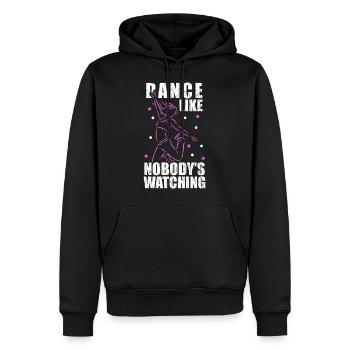 Danse GymTrainer - Sweat à capuche Premium bio Homme - noir - Devant - Nico (187cm)