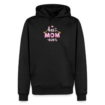 Fête des Mères cadeau meilleur maman cadeau de fête des mères - Sweat à capuche Premium bio Homme - noir - Devant - Nico (187cm)