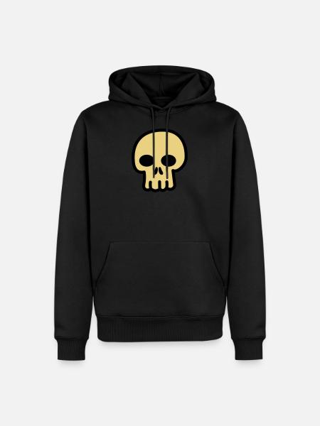 Skull Drawing Sweet - Men’s Premium Organic Hoodie - black