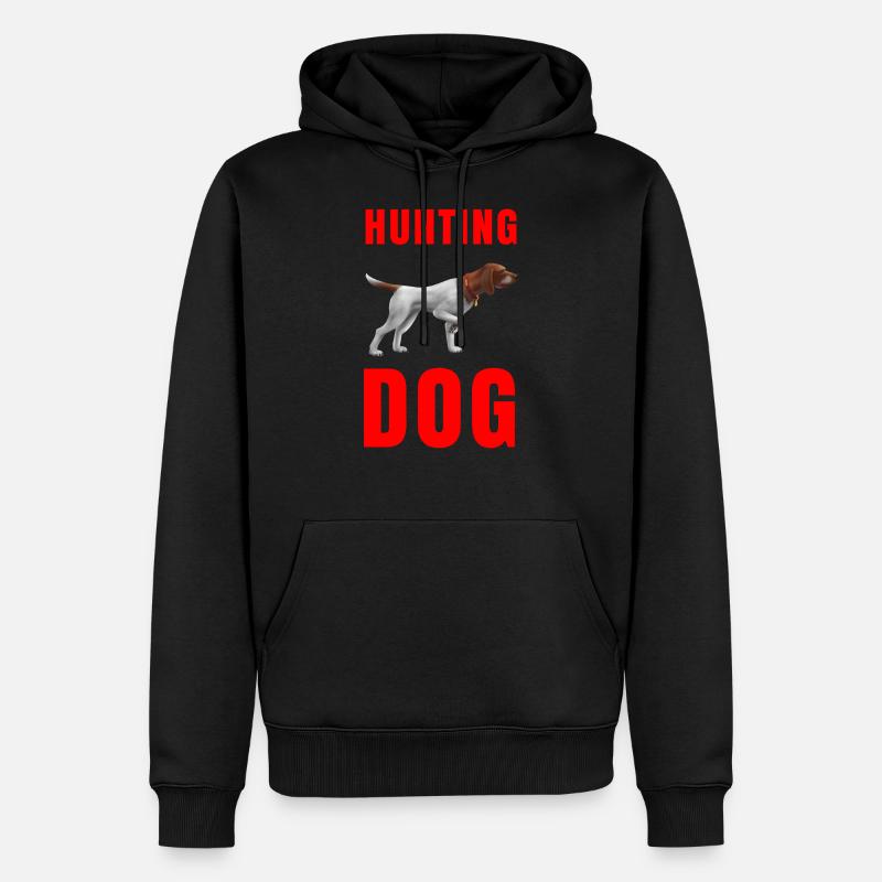 Jagdhund - Jagdhund im Stillstand - Männer Premium Bio Hoodie - Schwarz