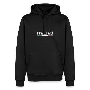 Wolf Statue Rom Antik Mythologit Italien Roma - Männer Premium Bio Hoodie - Schwarz - Vorne - Nico (187cm)