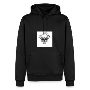 The Dark Side of tattoo - Sweat à capuche Premium bio Homme - noir - Devant - Nico (187cm)