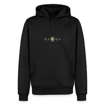 Baseball USA Catcher Baseball Sport Sportart - Männer Premium Bio Hoodie - Schwarz - Vorne - Nico (187cm)