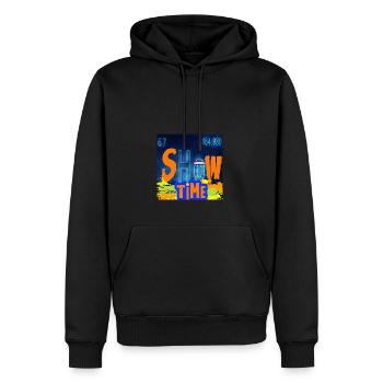 SHOWTIME CHEMISTRY - Sweat à capuche Premium bio Homme - noir - Devant - Nico (187cm)