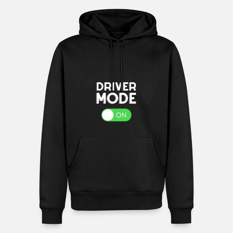 Treibermodus: EIN - Männer Premium Bio Hoodie - Schwarz