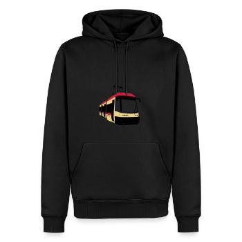 Gdańsk Tram - Men’s Premium Organic Hoodie - black - Front - Nico (187cm)