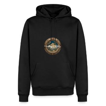 SOMETHING SMELLS FISHY - Men’s Premium Organic Hoodie - black - Front - Nico (187cm)
