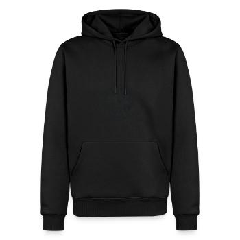 Dodo dodo repeat, gros chat endormi! - Sweat à capuche Premium bio Homme - noir - Devant - Nico (187cm)