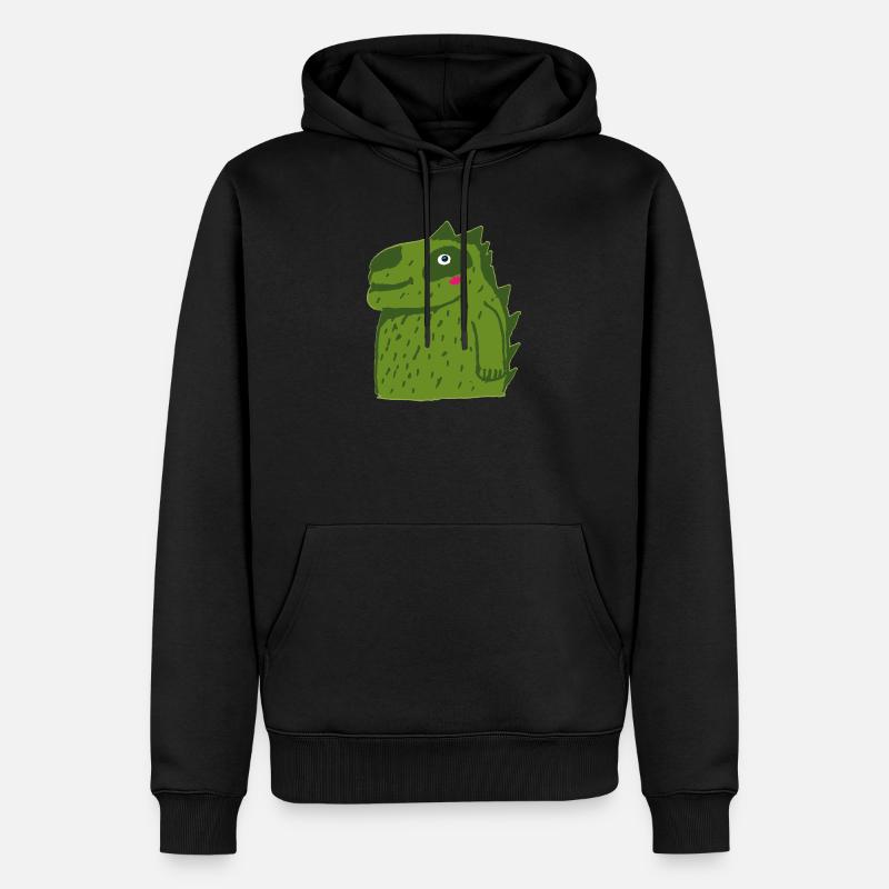 Drachen - Männer Premium Bio Hoodie - Schwarz