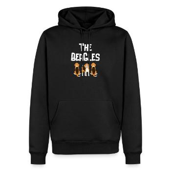 Beagle, Jagd, Jagdhund - Männer Premium Bio Hoodie - Schwarz - Vorne - Nico (187cm)