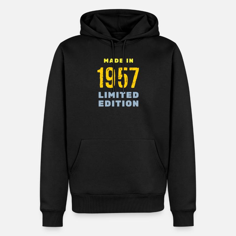 1957 - Männer Premium Bio Hoodie - Schwarz