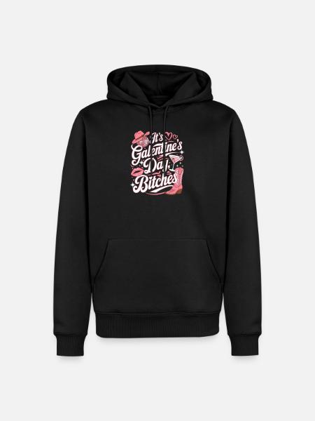 Galentine's Day Funny Party - Men’s Premium Organic Hoodie - black
