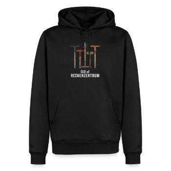 CEO of Rechenzentrum Leiter Programmierer - Männer Premium Bio Hoodie - Schwarz - Vorne - Nico (187cm)