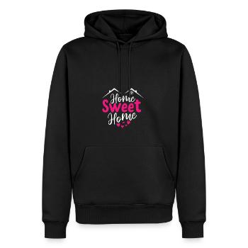 Home Sweet Home, home is the most beautiful - Men’s Premium Organic Hoodie - black - Front - Nico (187cm)