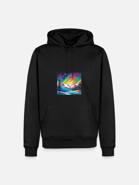 Arktische Aurora - Männer Premium Bio Hoodie -