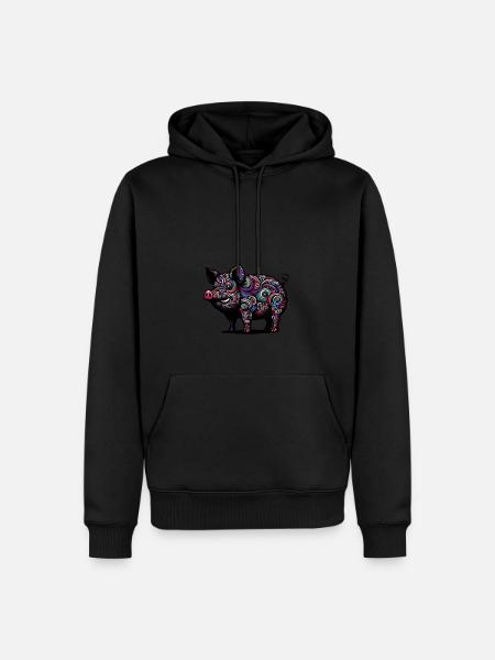Buntes Schwein - Männer Premium Bio Hoodie -