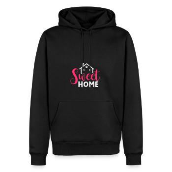 Home Sweet Home, home is the most beautiful - Men’s Premium Organic Hoodie - black - Front - Nico (187cm)