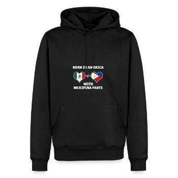 Philippinen Filipina Mexiko Herz DNA I Geschenk - Männer Premium Bio Hoodie - Schwarz - Vorne - Nico (187cm)