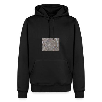 Stone Circle - Männer Premium Bio Hoodie - Schwarz - Vorne - Nico (187cm)