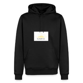 Sunshine - Männer Premium Bio Hoodie - Schwarz - Vorne - Nico (187cm)