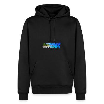 Sommer. Das Strandleben ist mein Gemütszustand - Männer Premium Bio Hoodie - Schwarz - Vorne - Nico (187cm)