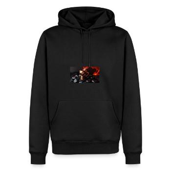 Mug tête de mort Steampunk - Sweat à capuche Premium bio Homme - noir - Devant - Nico (187cm)