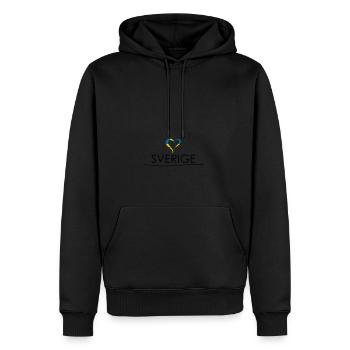 Amour - Sverige - Sweat à capuche Premium bio Homme - noir - Devant - Nico (187cm)