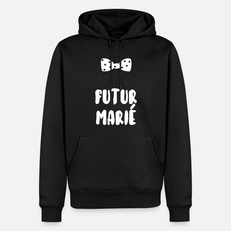 Futur marié - Sweat à capuche Premium bio Homme - noir