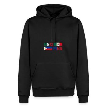 Philippinen Filipina Mexiko Herz DNA I Geschenk - Männer Premium Bio Hoodie - Schwarz - Vorne - Nico (187cm)
