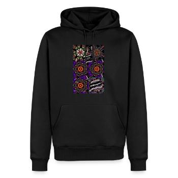 Fuego 11 4000 - Sweat à capuche Premium bio Homme - noir - Devant - Nico (187cm)