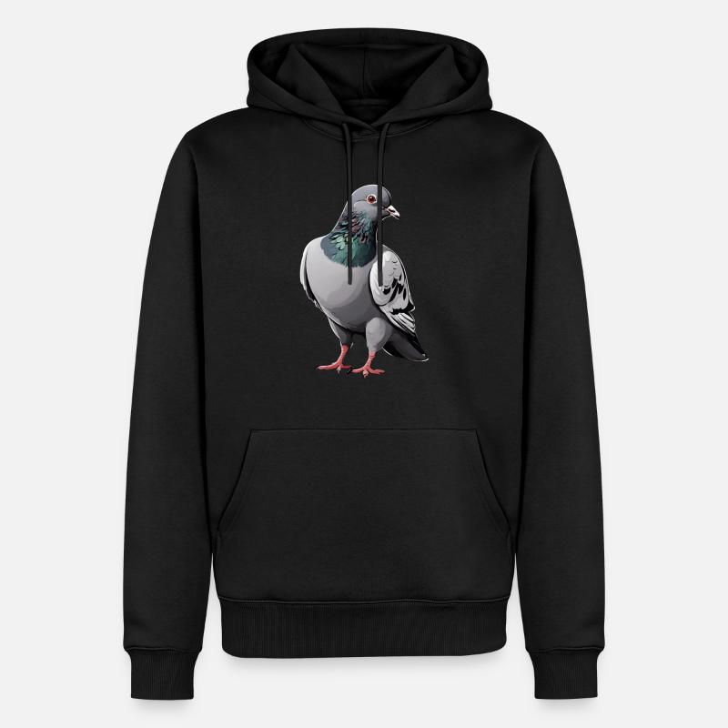 Colombe - Sweat à capuche Premium bio Homme - noir