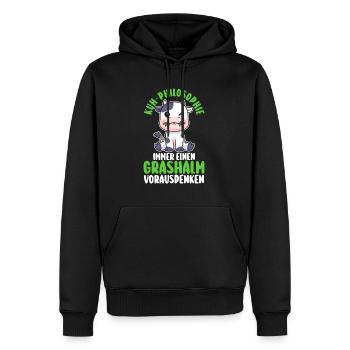 Kuh Bauer Bauernhof Kuhbauer Kühe - Männer Premium Bio Hoodie - Schwarz - Vorne - Nico (187cm)